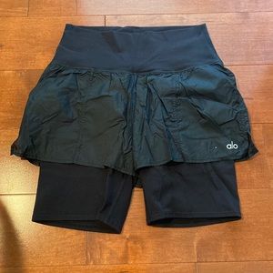Alo Shorts with biker shorts